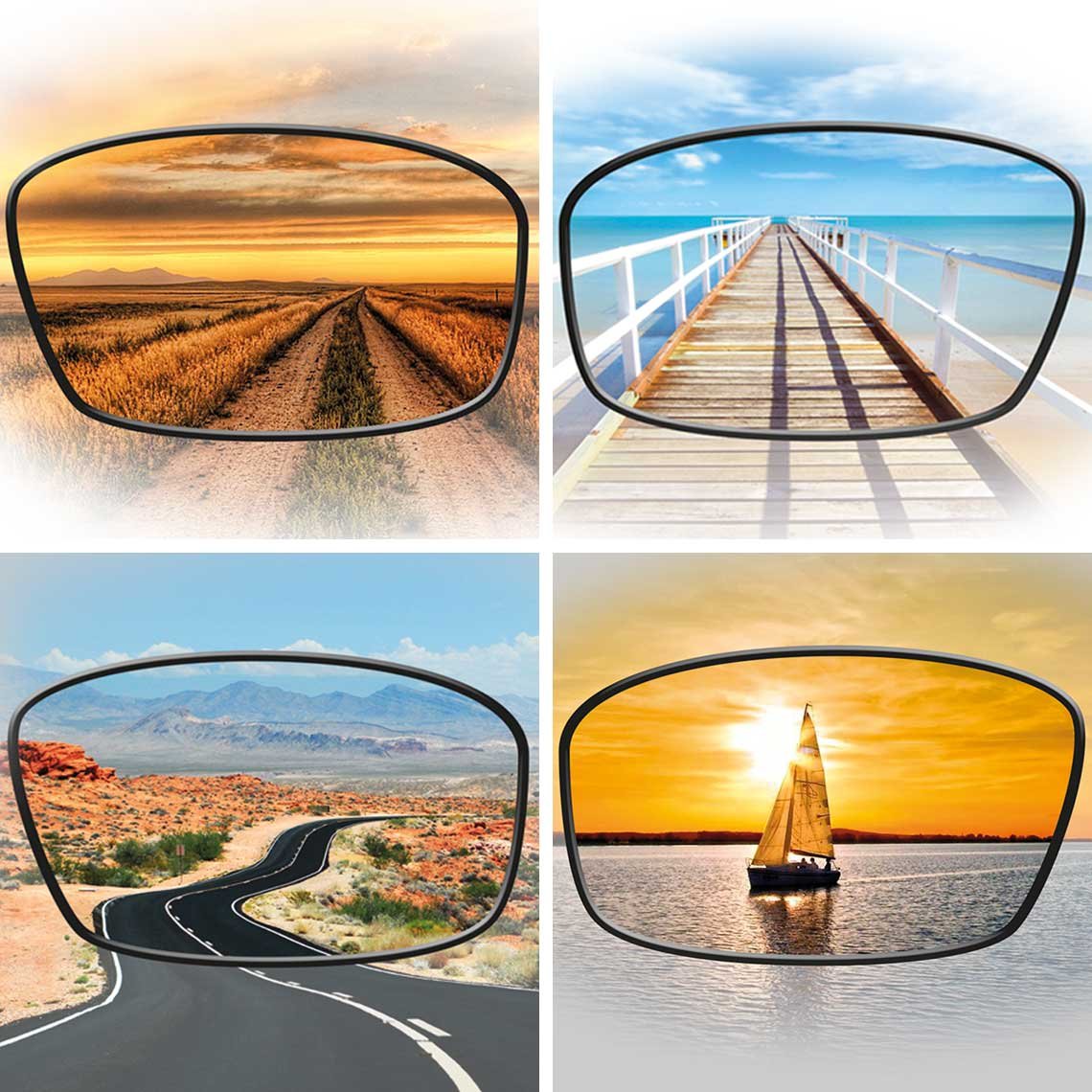 HD Polar View Zonnebril - Geleverd per 3 stuks - Inclusief Accessoires - Gepolariseerd Glas - UV-bescherming