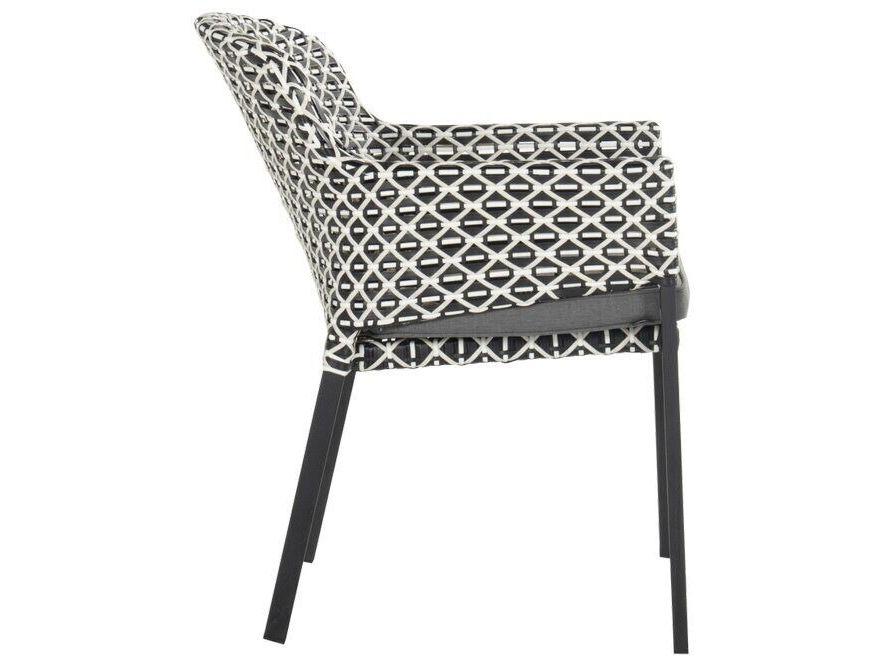 Hartman Kelly Dining Tuinstoel - Rotan - White-Black