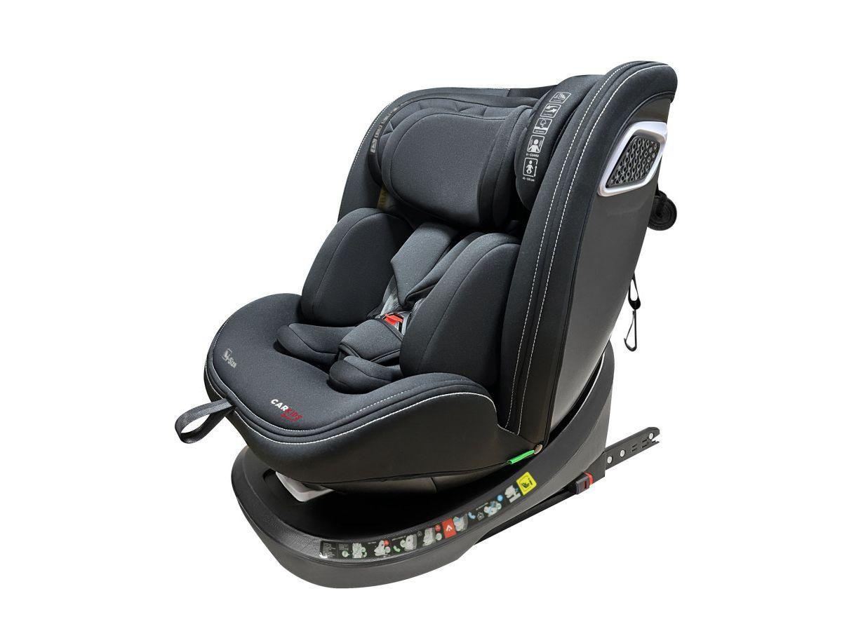 Carkids Noa I-Size Autostoeltje - 360° Draaibaar - Isofix + SPS - Zwart