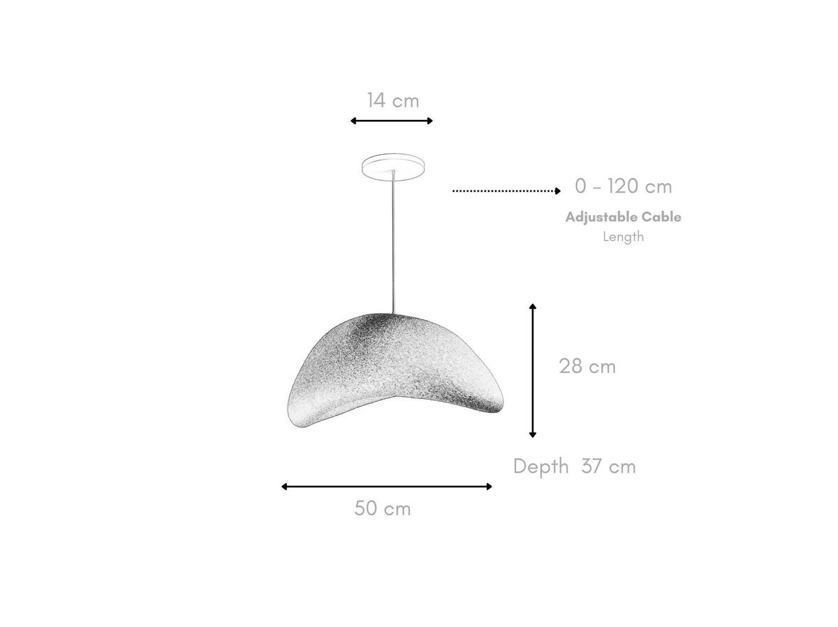 Wabi Sabi Nomu Plafondlamp - Minimalistisch Design - Wit - 439WBL1131