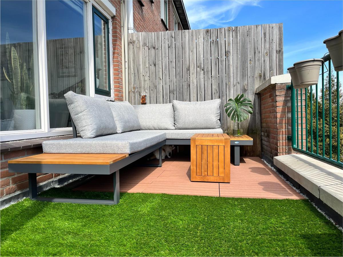 SenS-Line Olympia Loungeset - Multifunctioneel Design - 4-zits - Antraciet