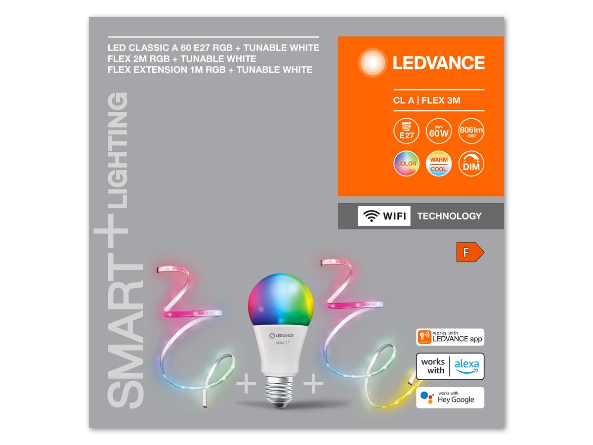 Ledvance Smart+ Wifi Classic E27 Kit - RGBW LED Lampen - 2 Stuks