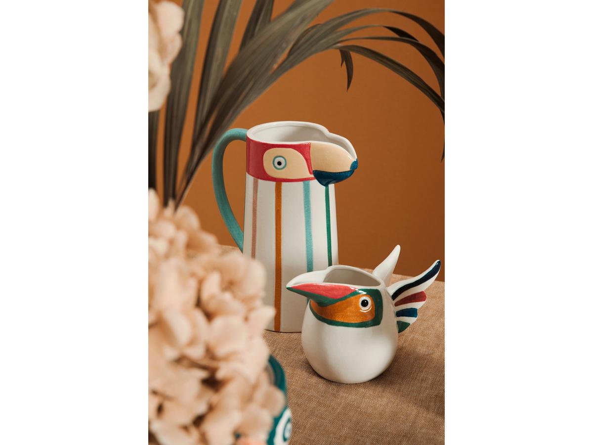 Bizzotto Wiki Toekan Vaas - Hoogte 23,5 cm - Multicolor