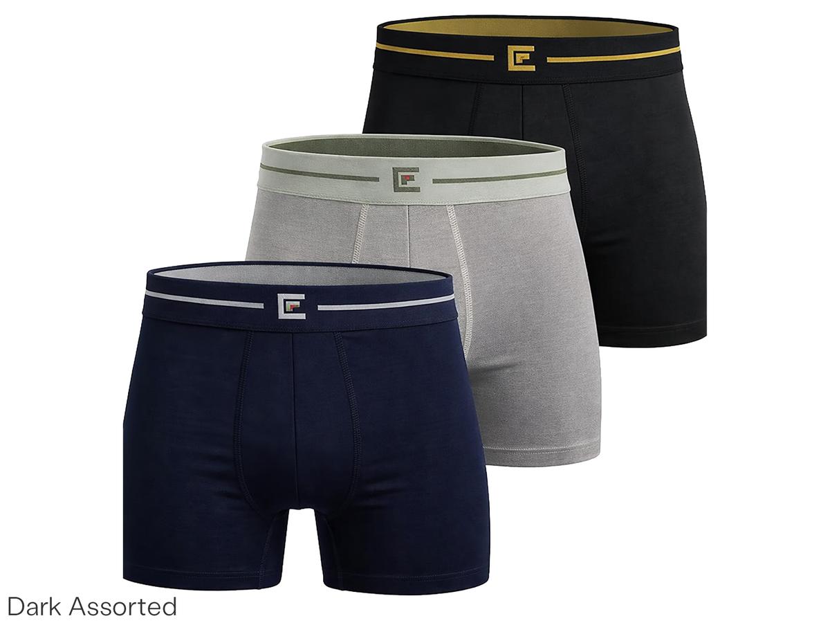 Bamboo Elements Boxershorts - 3 Stuks - Assortiment Donker - Maat XXL