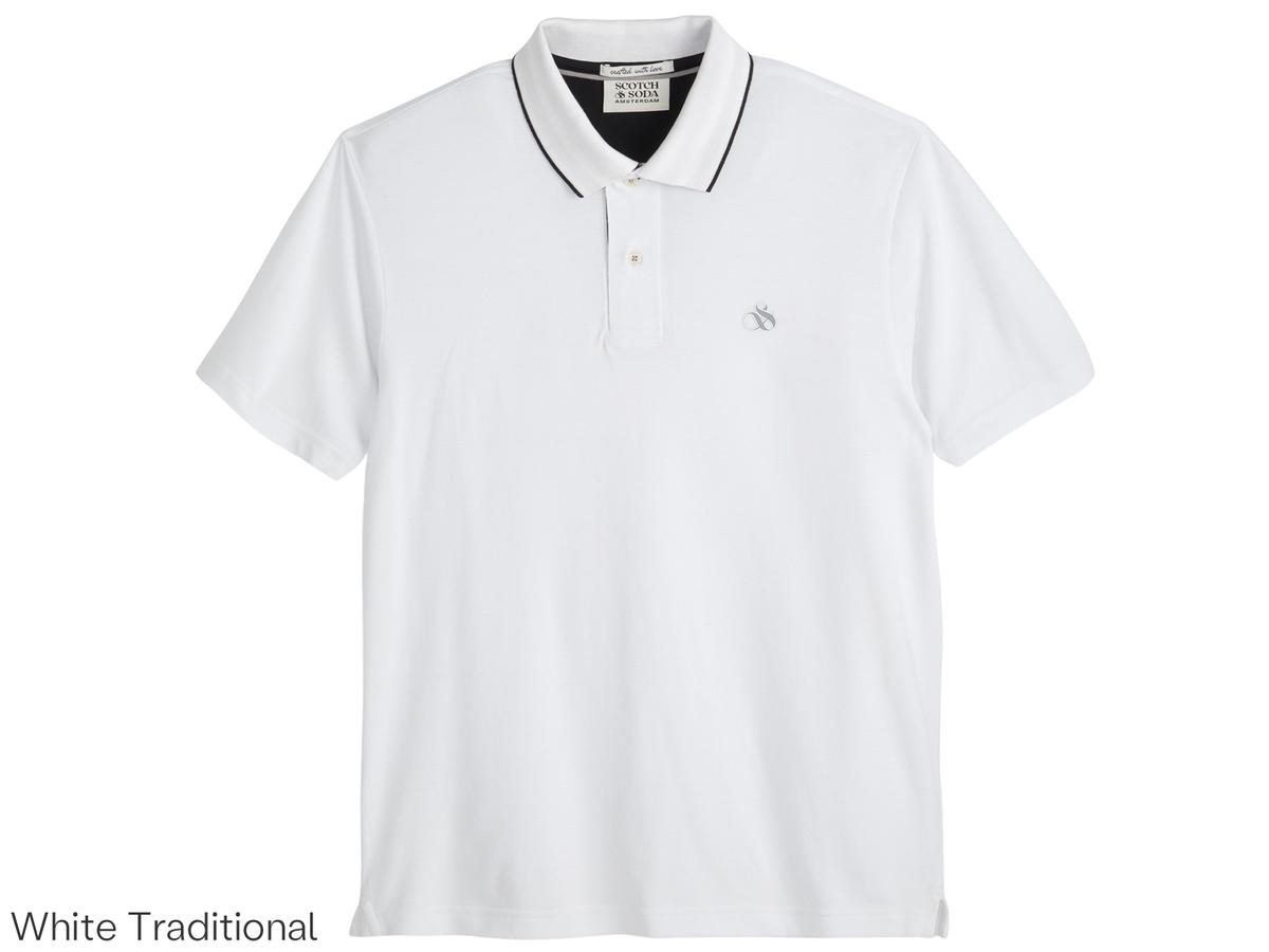 Scotch & Soda Tipped Poloshirt Heren XXL Glacier Ice 482 SSP26VMT-21156