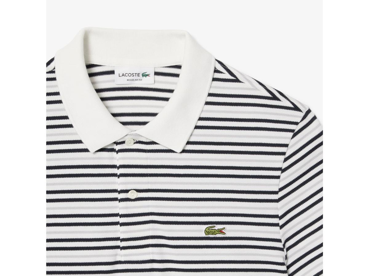 Lacoste Poloshirt - Korte Mouw - maat 7 - Blackbird/Flour