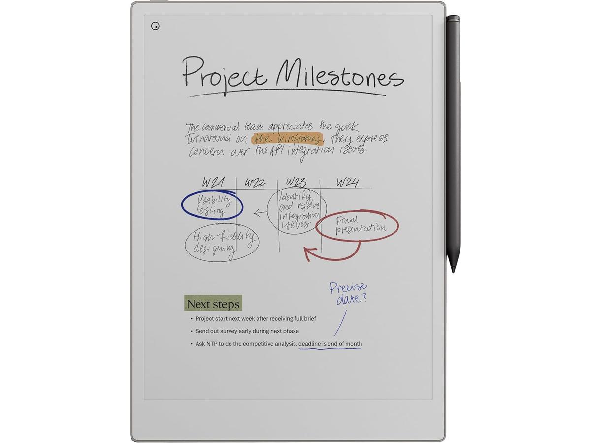 reMarkable Paper Pro Tablet met Marker Plus & Book Folio - Refurbished - Wit