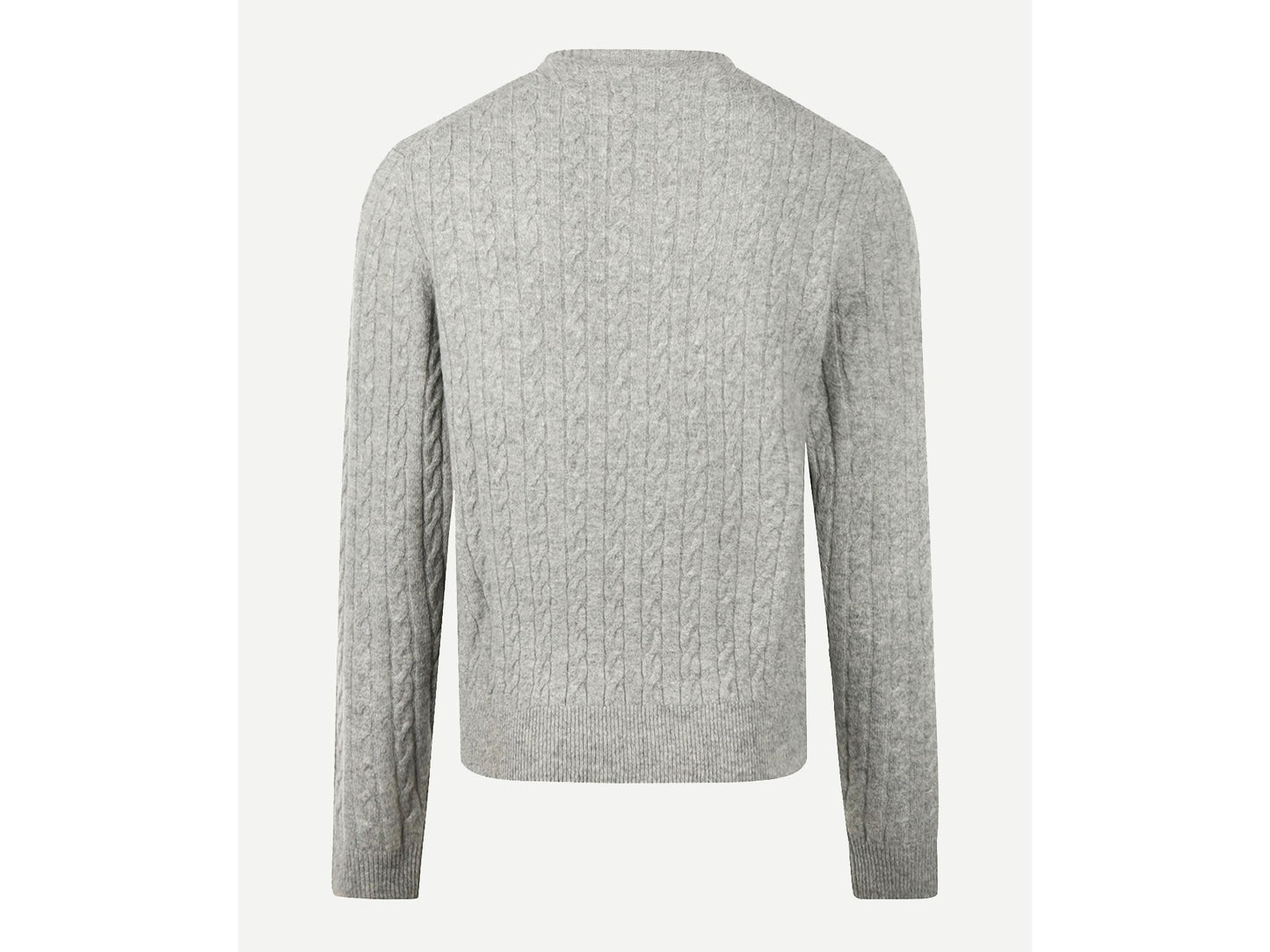 McGregor Cable Crew Neck Sweater Medium Grey Melange - Maat S