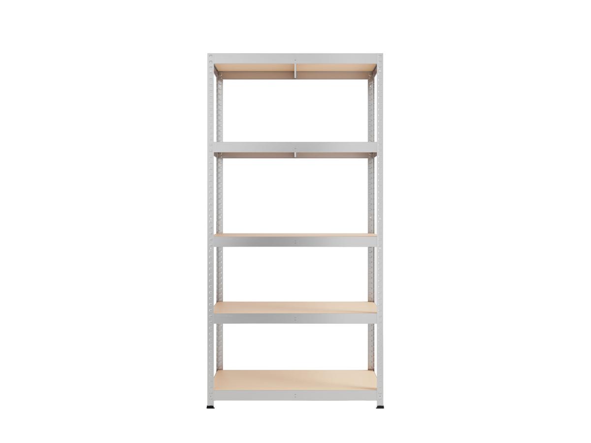 Metalkas Metalen Rek - Staal - Zwart - 40x90x180 cm - Draagvermogen 175 kg - 2 Stuks