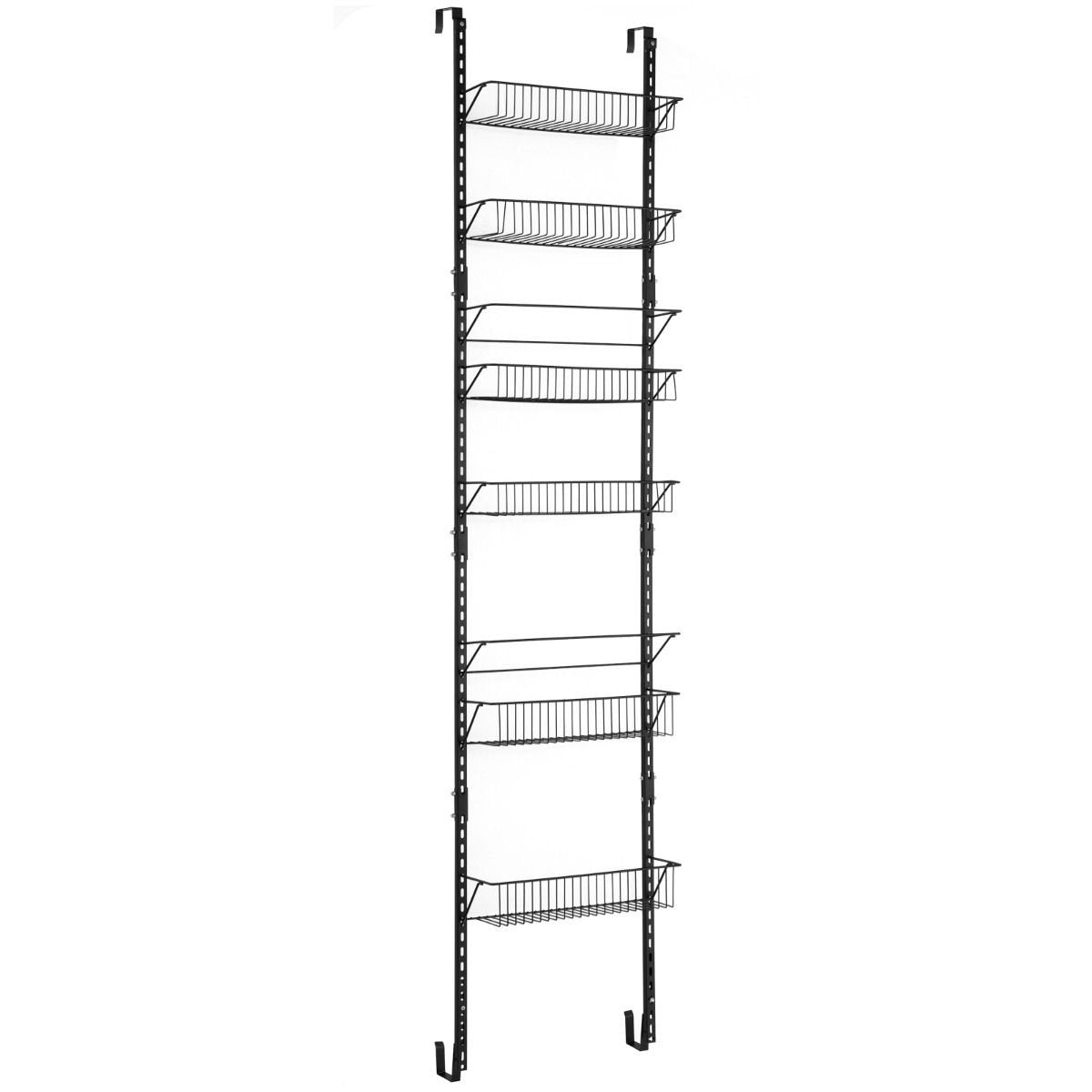 Coast Opslagrek - 6 Laags - 43 x 13 x 196,5 cm - Zwart - Ijzer