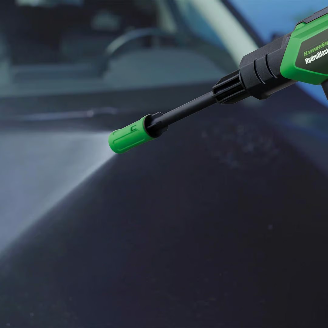 Hammersmith HydroBlast Pro Draadloze Hogedrukreiniger - Lichtgewicht en Compact - Werkt Zonder Wateraansluiting - Inclusief Accessoires