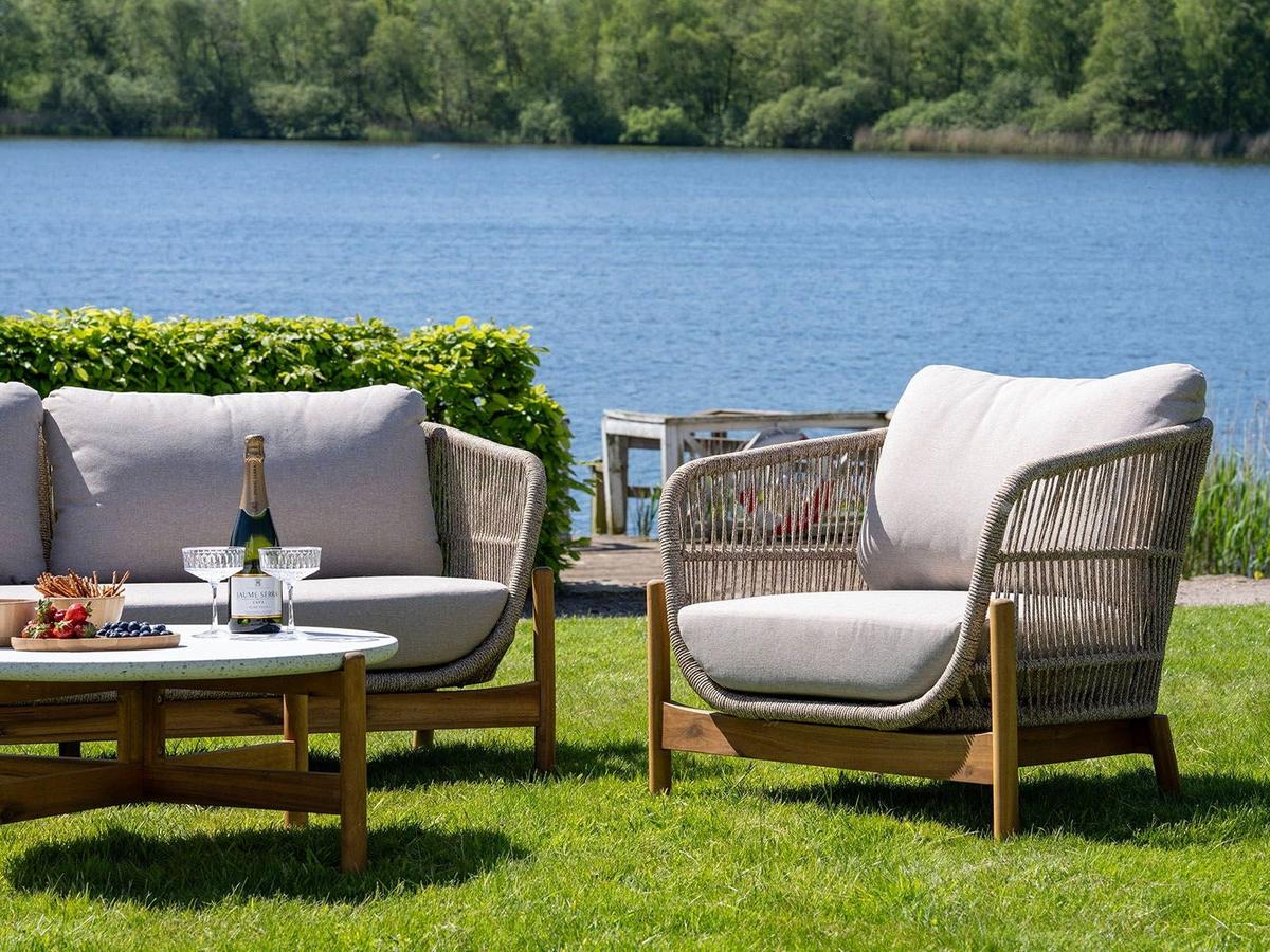 House Nordic Terracina Loungestoel - Grijs - 80x70x75 cm