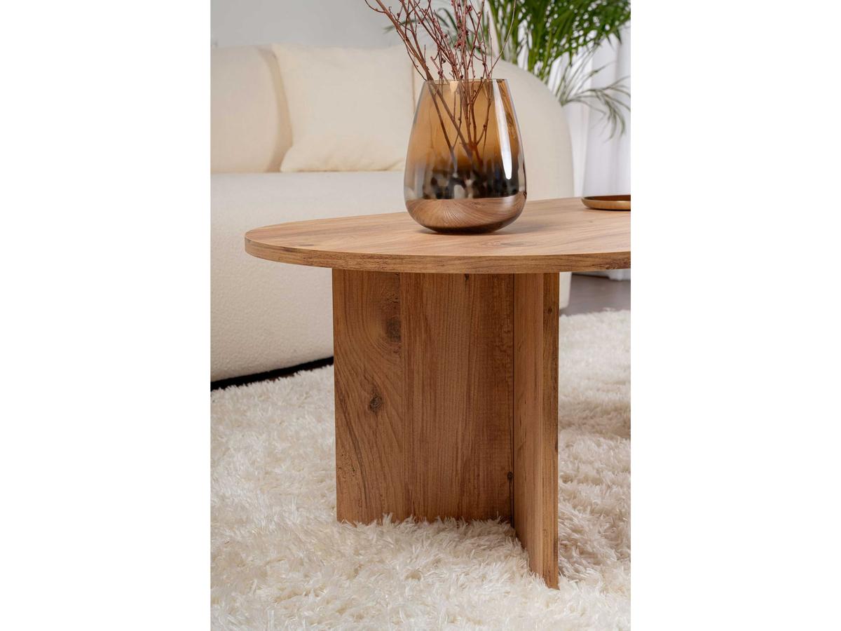 Kalune Design Ovale Salontafel - Sable - 119 x 60 x 40 cm - Atlantic Pine