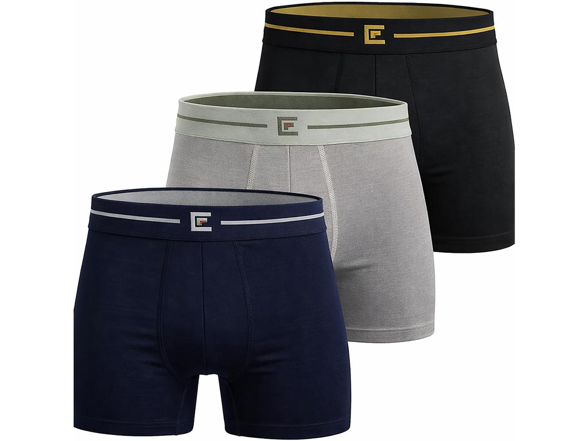 Bamboo Elements Boxershorts Heren - 3 Stuks - Donker Assorti - Maat M