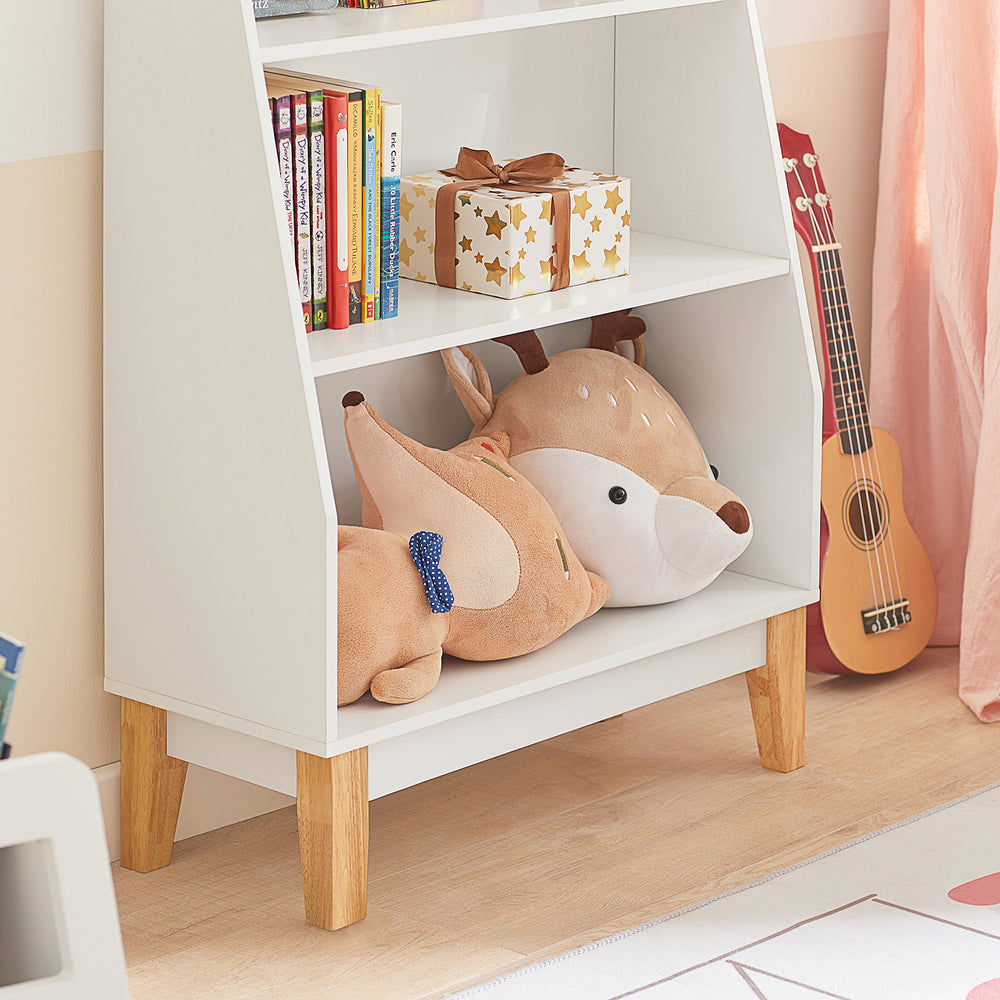 SoBuy Boekenkast - Wit - Hout - 60x25x80cm