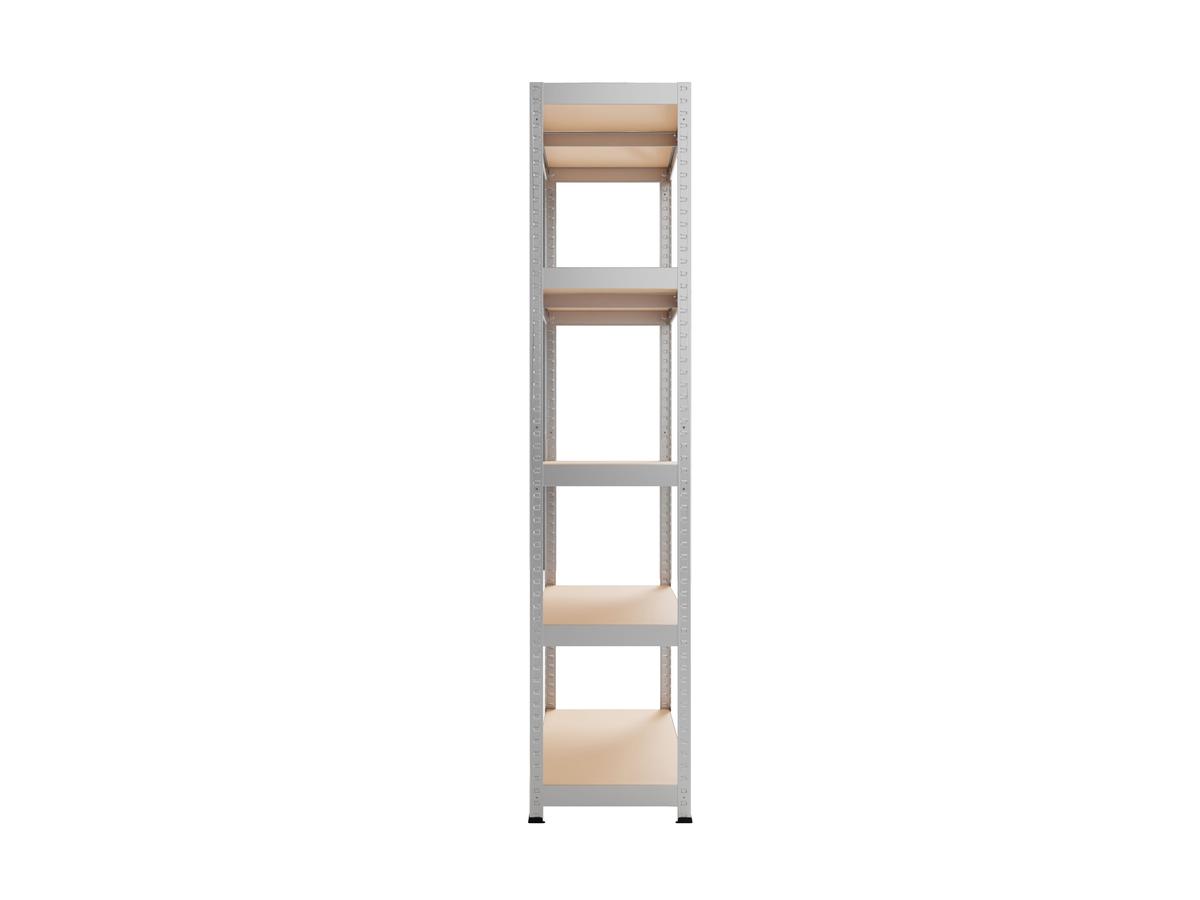 Metalkas Metalen Rek - Staal - Zwart - 40x90x180 cm - Draagvermogen 175 kg - 2 Stuks