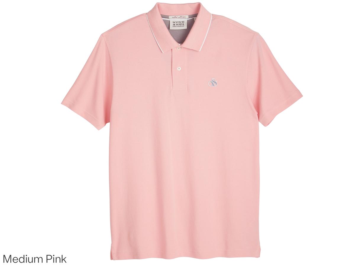 Scotch & Soda Tipped Poloshirt Heren XXL Glacier Ice 482 SSP26VMT-21156