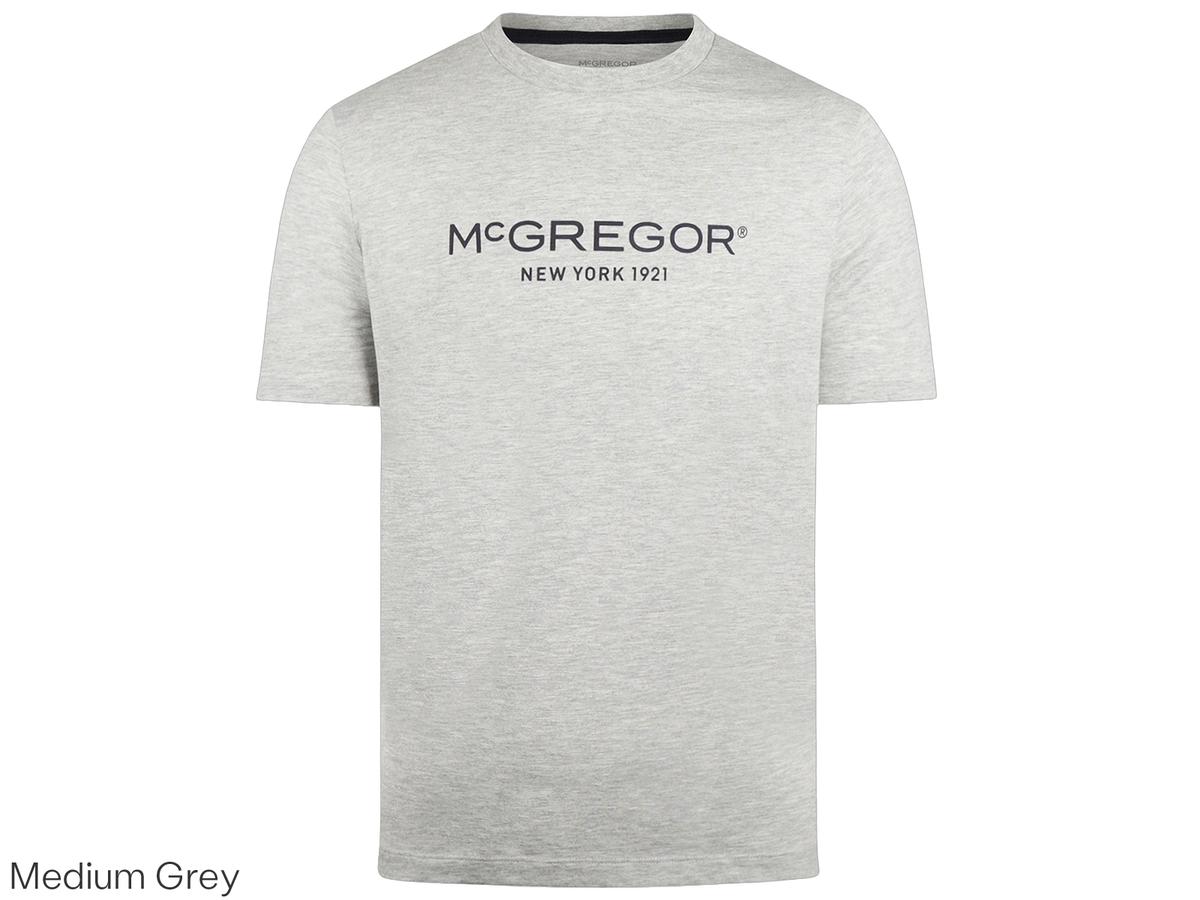 McGregor Essential Logo T-Shirt - Medium Grey Melange - maat M