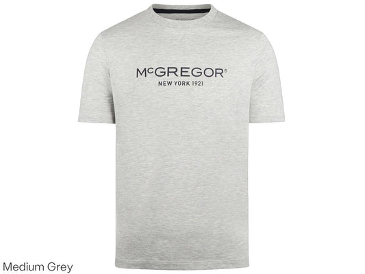 McGregor Essential Logo T-Shirt - Medium Grey Melange - maat M