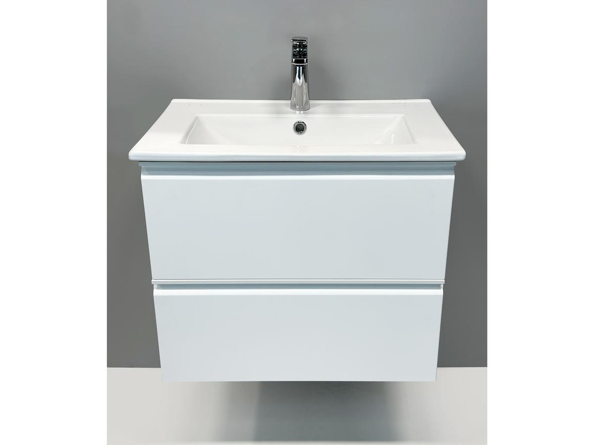 Kame Match Badmeubelset met Spiegel - Mat Wit - 80x81 cm
