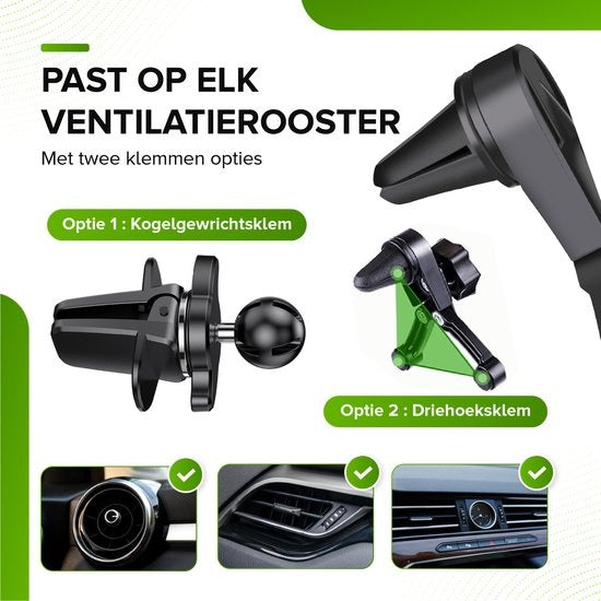 iSetchi Telefoonhouder - Auto - Extra Sterke Zuignap - 3-in-1