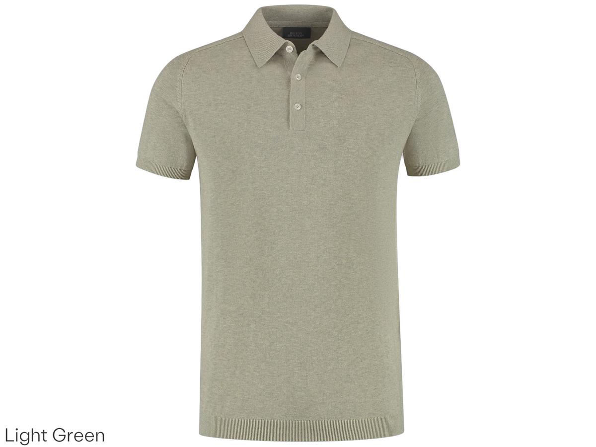 Boston Brothers Gebreid Poloshirt XL Lt Sand BBO36S500-0000-9515