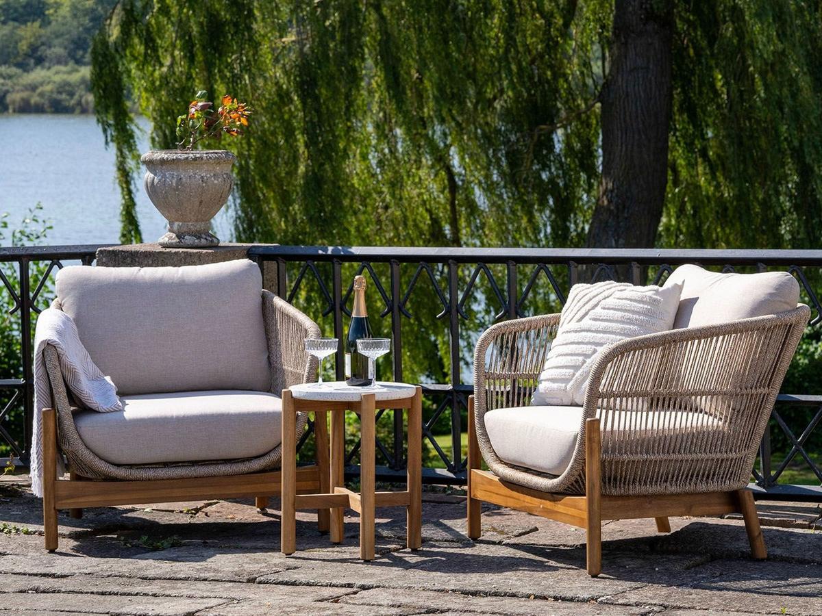 House Nordic Terracina Loungestoel - Grijs - 80x70x75 cm