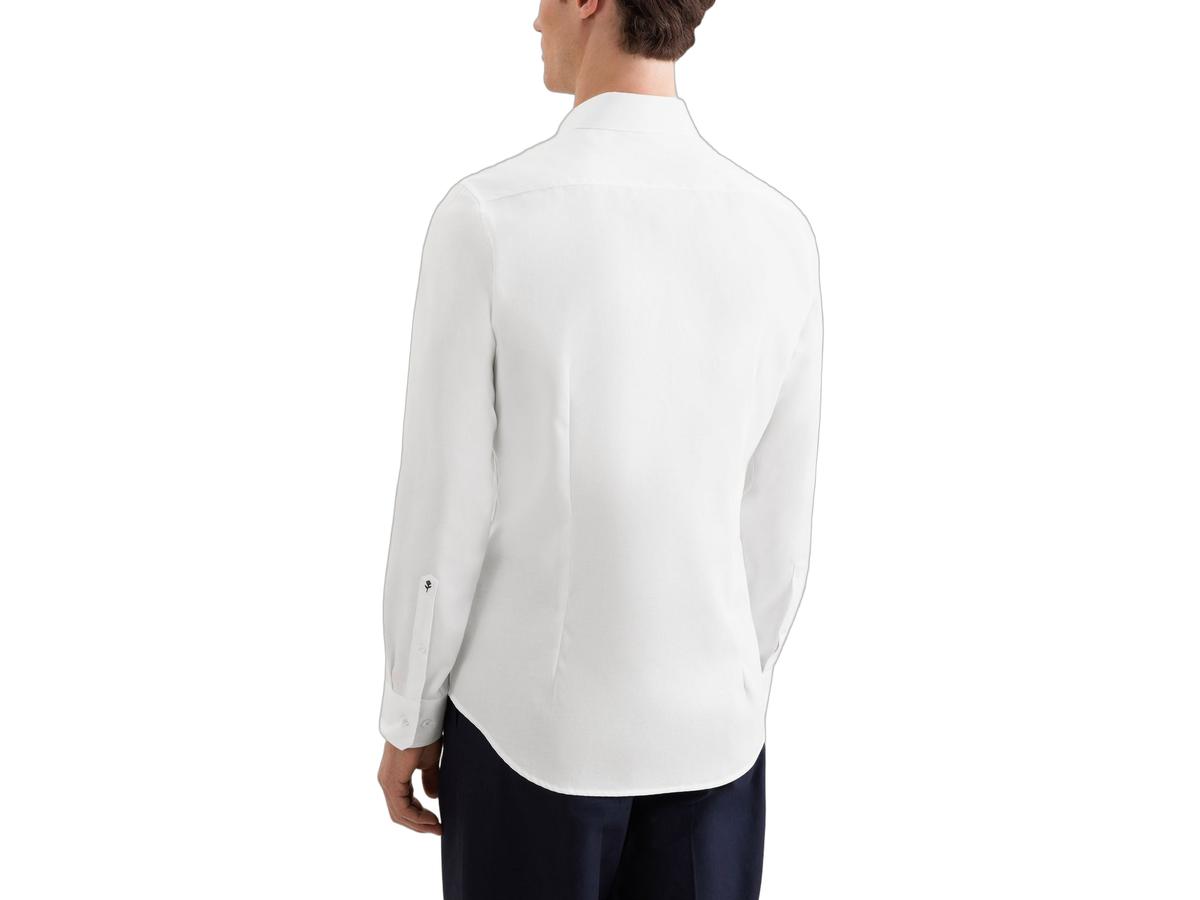 Seidensticker New Kent Business Shirt - 40 White - Regular Sleeve Slim Fit
