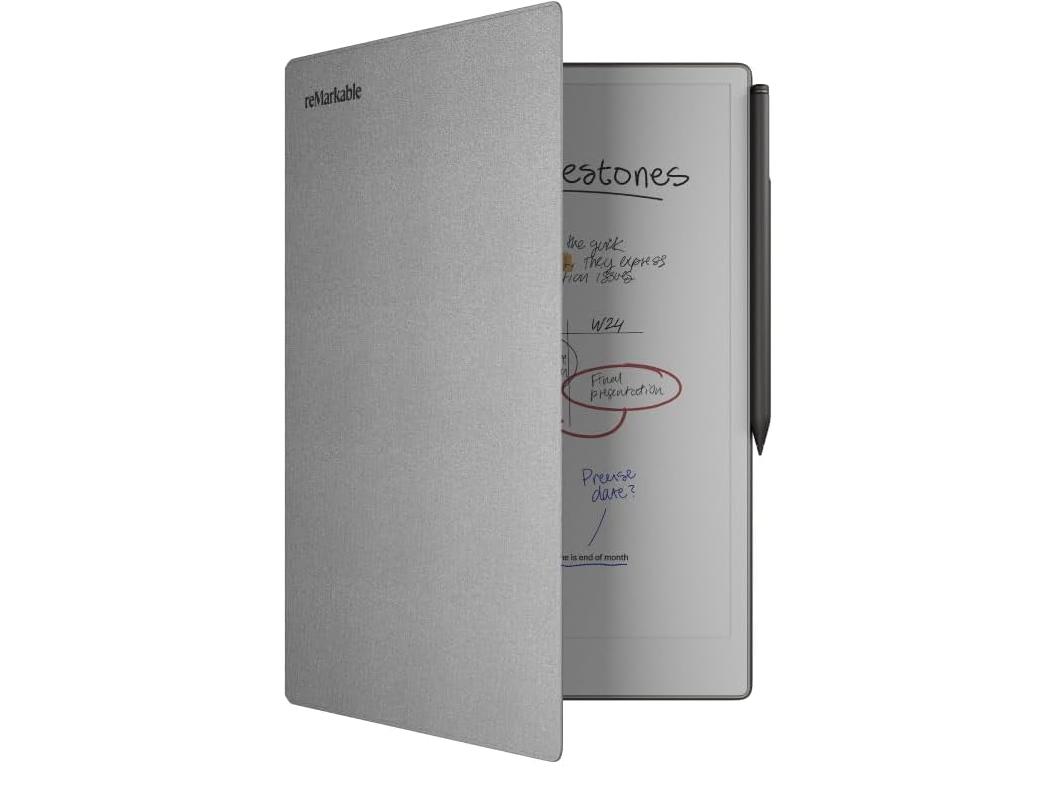 reMarkable Paper Pro Tablet met Marker Plus & Book Folio - Refurbished - Wit