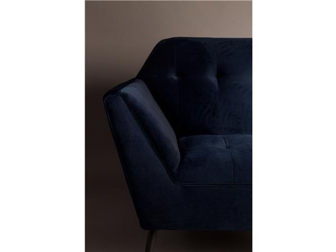Dutchbone Kate Fauteuil - Lounge Chair - Deep Blue - 80x75x85 cm