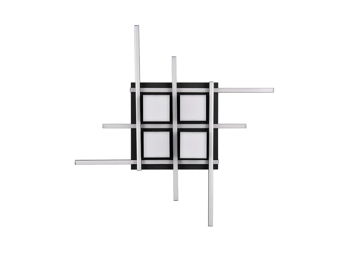 Trio Plafondlamp Roger - LED - geïntegreerde dimmer - Black 40 cm