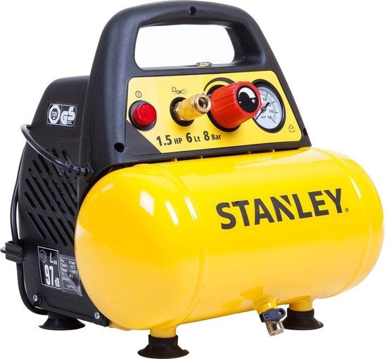 STANLEY – DN200/8/6 Luchtcompressor – 8 bar – Olievrij