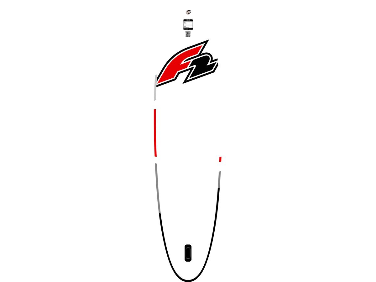 F2 Sector Red Inflatable SUP Board - 350 cm - Rood