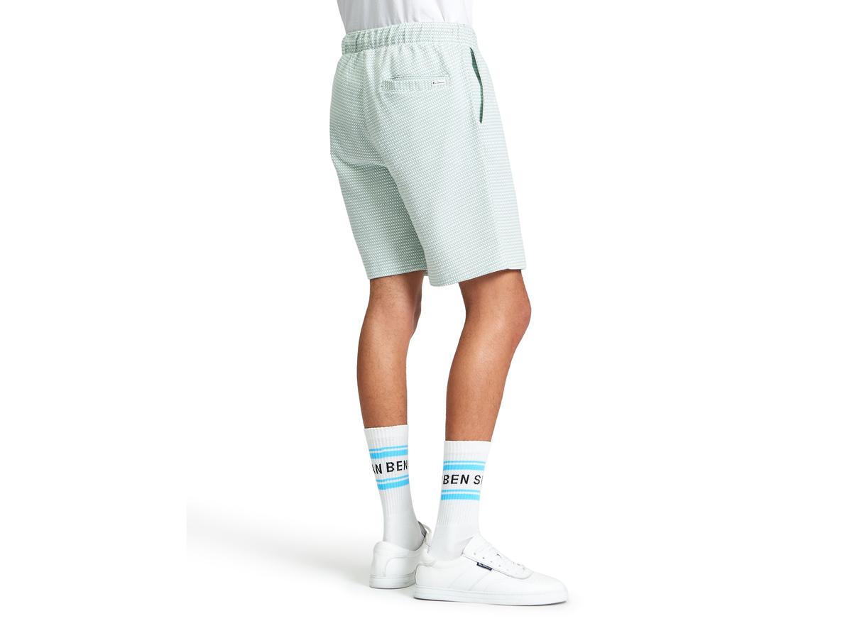 Ben Sherman Signature Shorts - Heren - Maat L - Mint - 600 Tri Colour Textured Short