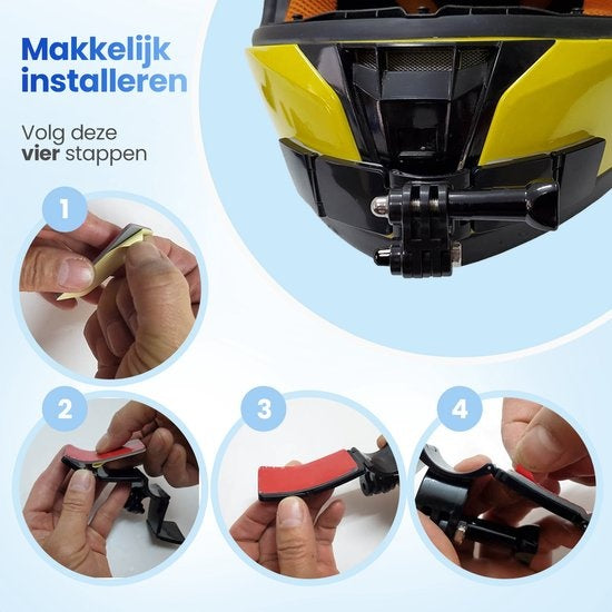 Garpex® Universele Helmet Mount - Helmhouder geschikt voor diverse Action Camera - Motorrijden - Universeel - Motorhelm