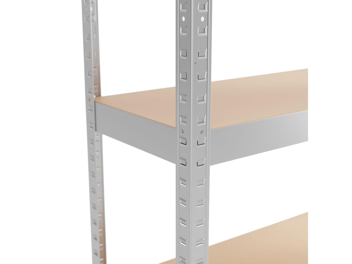 Metalkas Metalen Rek - Staal - Zwart - 40x90x180 cm - Draagvermogen 175 kg - 2 Stuks