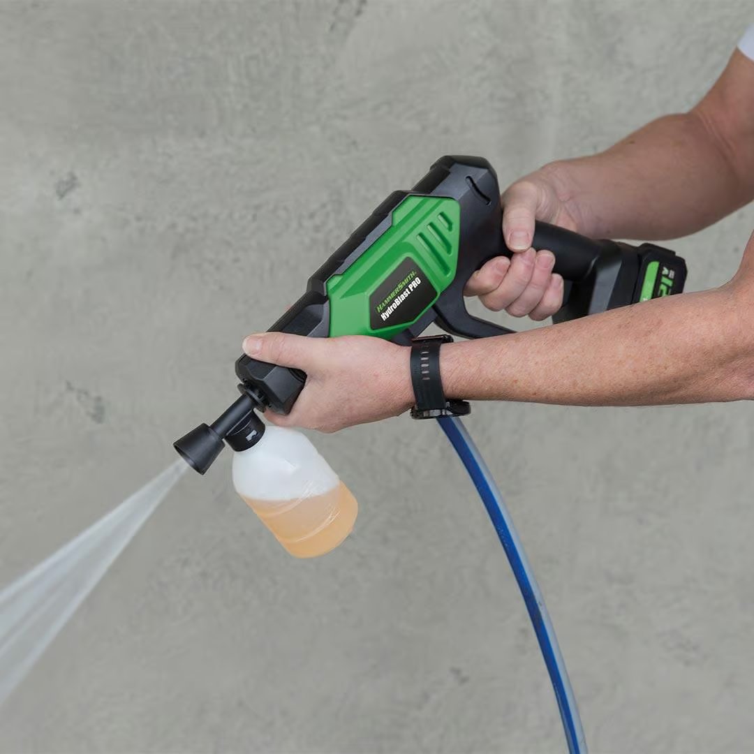 Hammersmith HydroBlast Pro Draadloze Hogedrukreiniger - Lichtgewicht en Compact - Werkt Zonder Wateraansluiting - Inclusief Accessoires