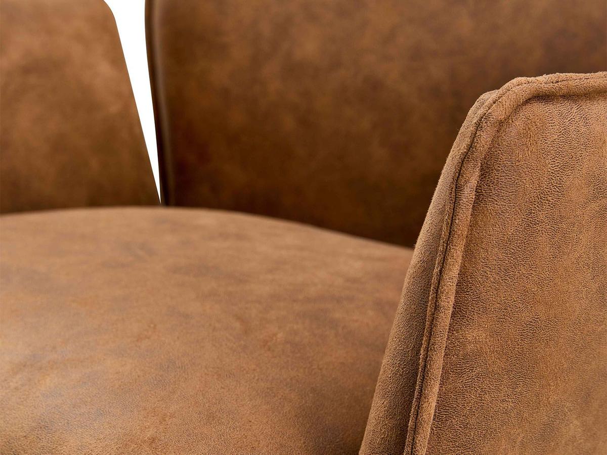 Jill Bureaustoel Microfiber - Cognac - 2 Stuks Duopack