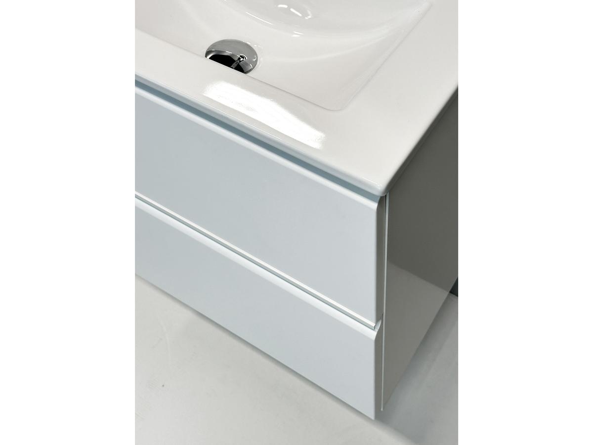 Kame Match Badmeubelset met Spiegel - Mat Wit - 80x81 cm
