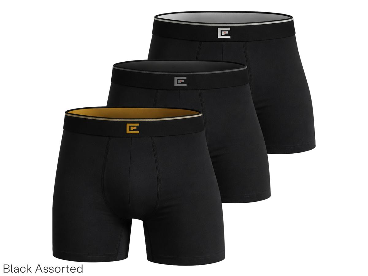 Bamboo Elements Boxershorts Heren - 3 Stuks - Donker Assorti - Maat M
