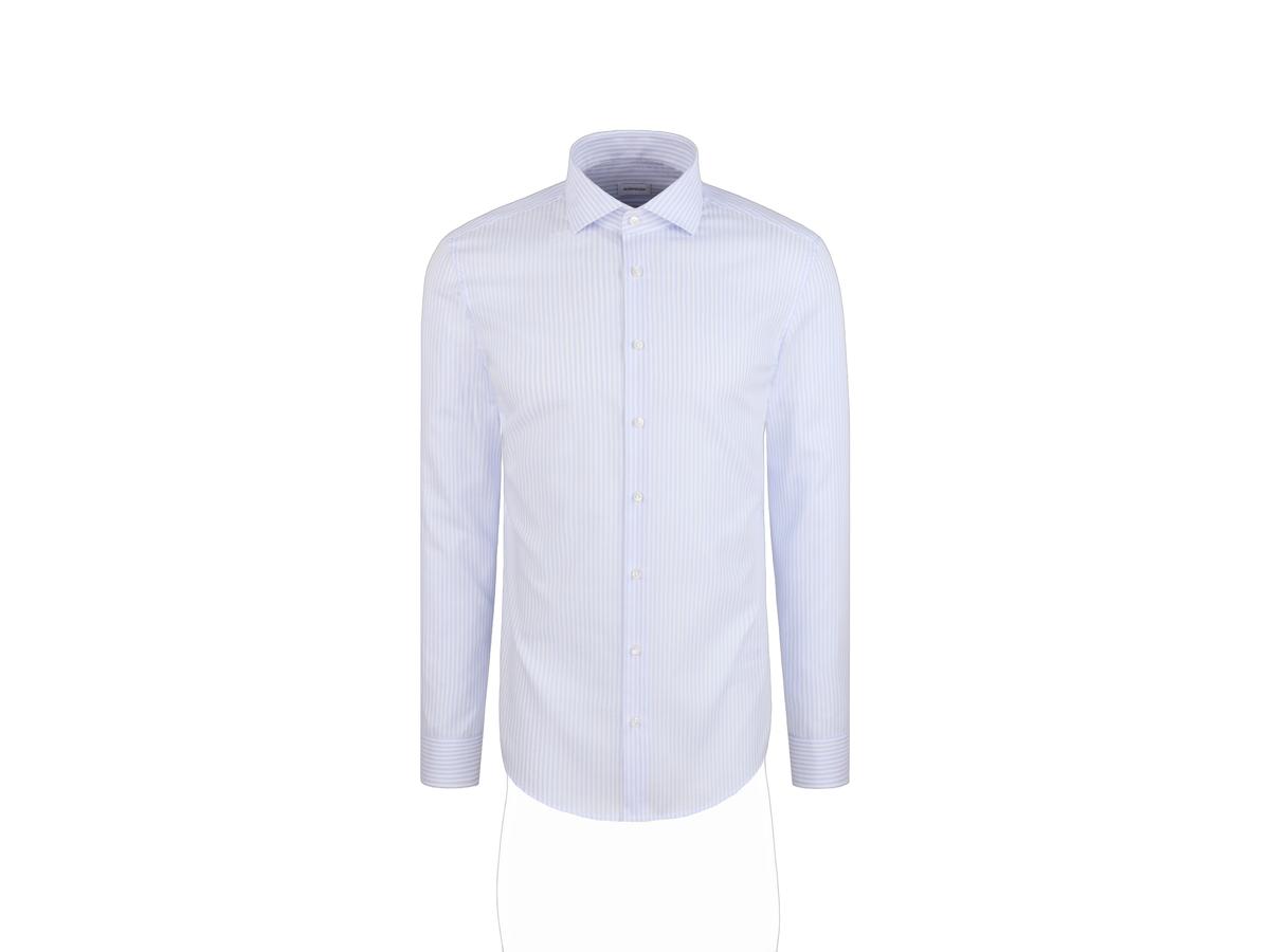 Seidensticker Spread Kent Overhemd Slim Fit 42 Light Blue | Business Hemd 01.849939-12
