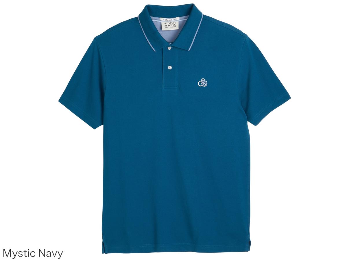 Scotch & Soda Tipped Poloshirt Heren XXL Glacier Ice 482 SSP26VMT-21156