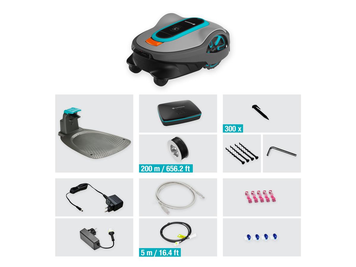Gardena Robotmaaier Smart Sileno Life - 1500 m² - Inclusief Smart Gateway - Antraciet