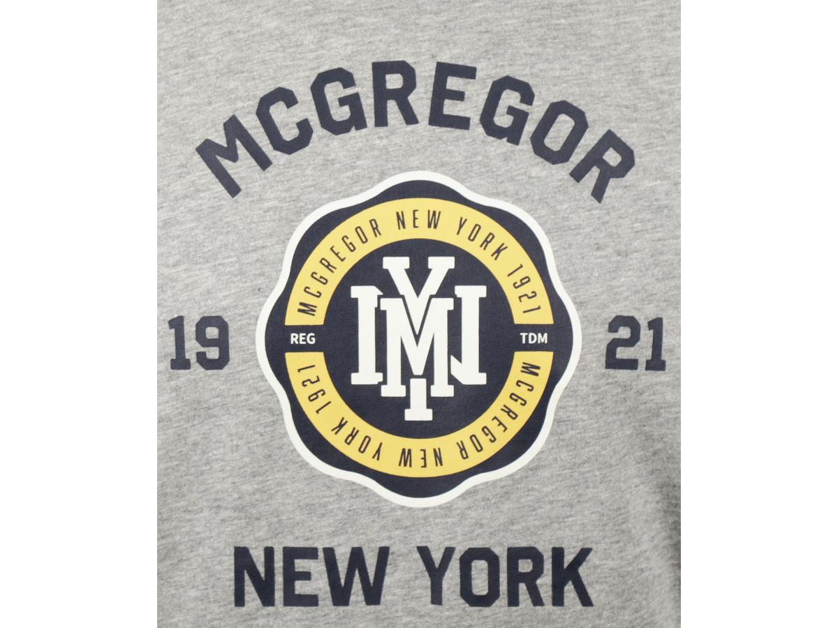 McGregor 1921 NY T-Shirt Heren XL Donkergrijs Melange
