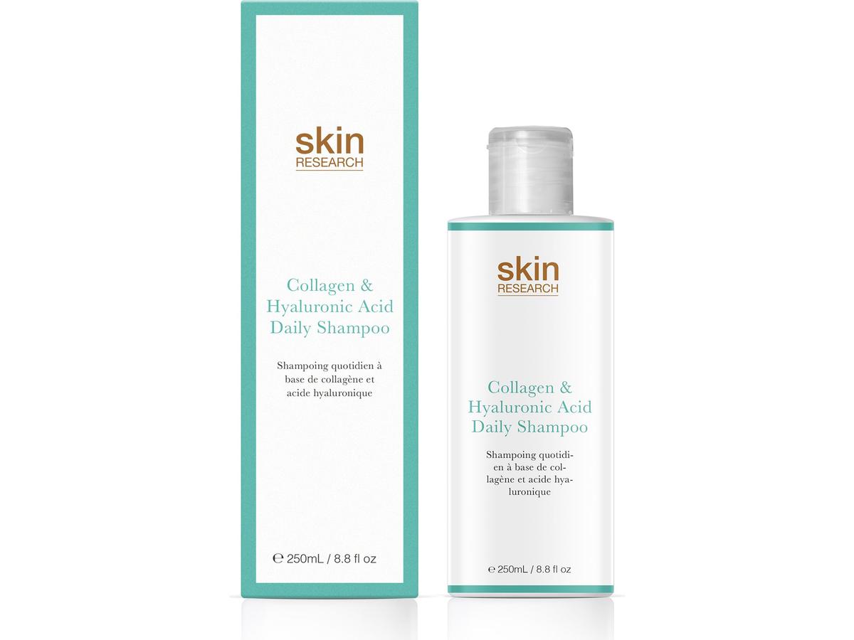 Skin Research Daily Shampoo - Collageen en Hyaluronzuur - 250 ml - Transparant