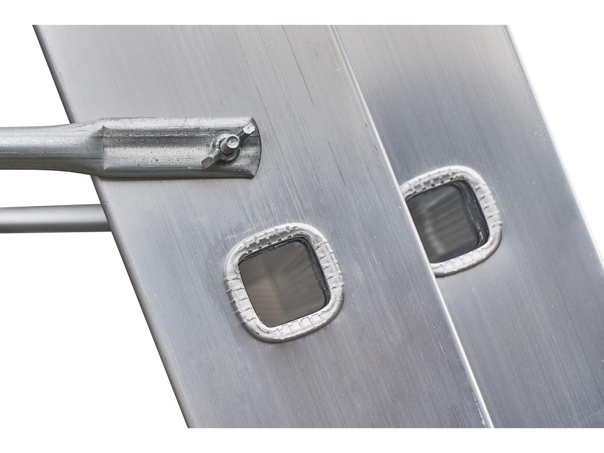 Drabest Combinatie Ladder - 2x 9 Treden - Aluminium - 2,70 m