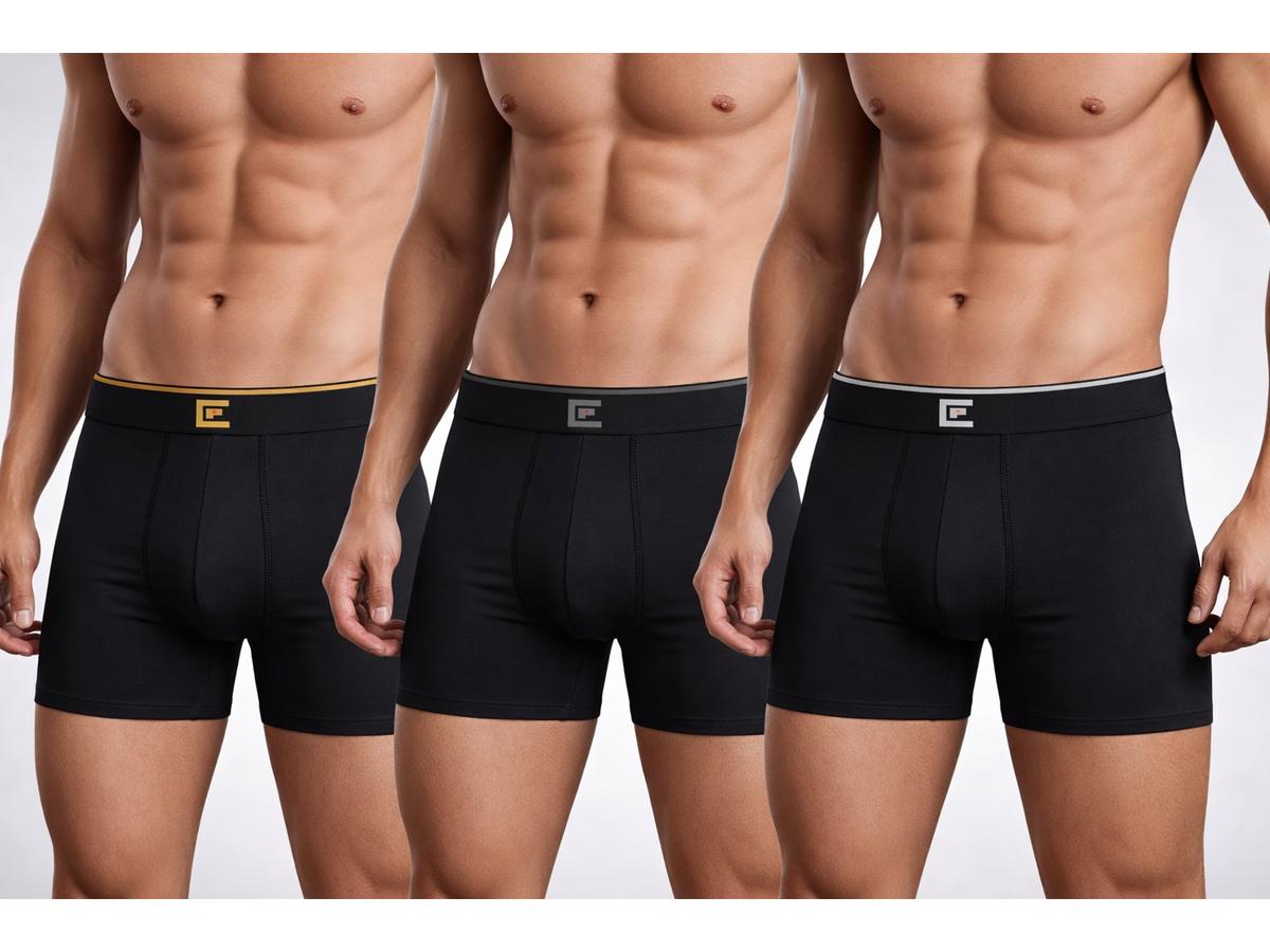 Bamboo Elements Boxershorts Heren - 3 Stuks - Donker Assorti - Maat M