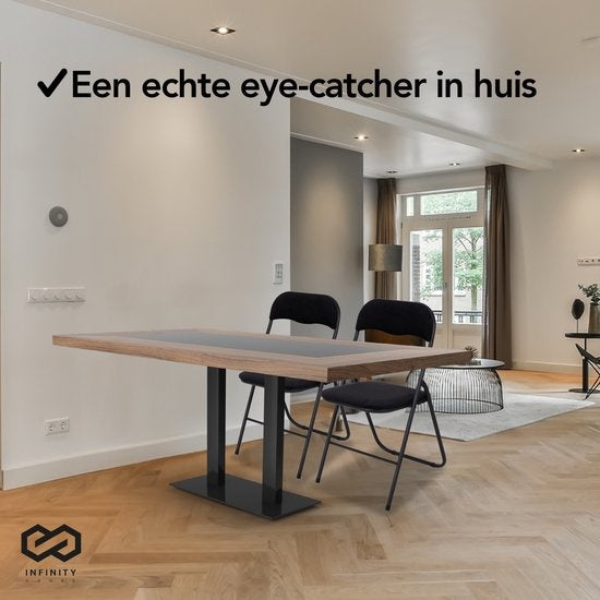 Infinity Goods Klapstoelen - Set van 4 - Vouwstoelen - Fluweel - Eettafelstoelen - Opklapbare Stoelen - 43 x 47 x 80 CM - Stoelen - Zwart
