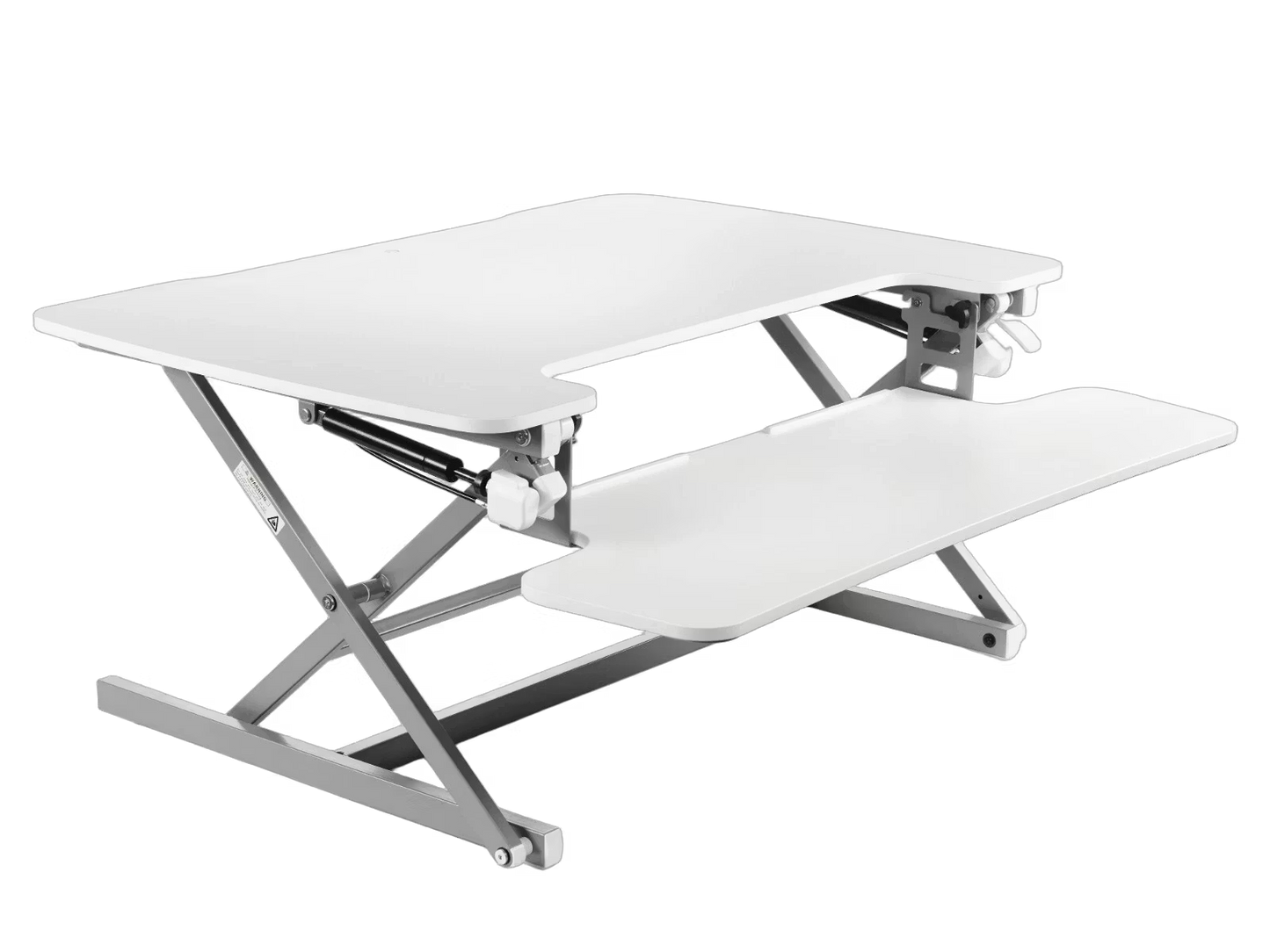 Vantage Flexdesk PC Werkplaats – Zit/Sta Bureau Converter – 89 x 59 cm – Verstelbaar 14–50 cm