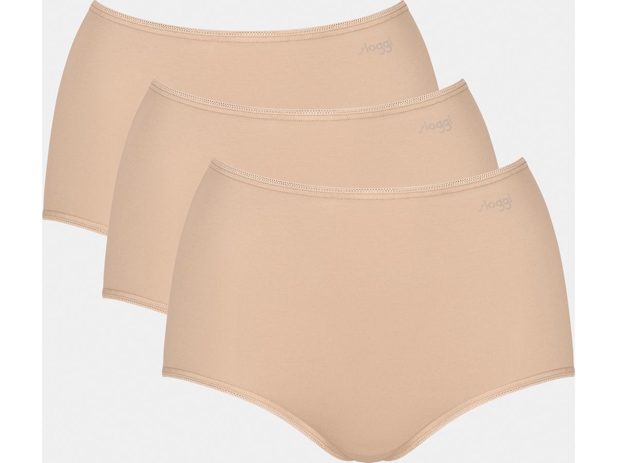 Sloggi Pure Comfort H Maxi Slip - 3-pack - maat S - Skin